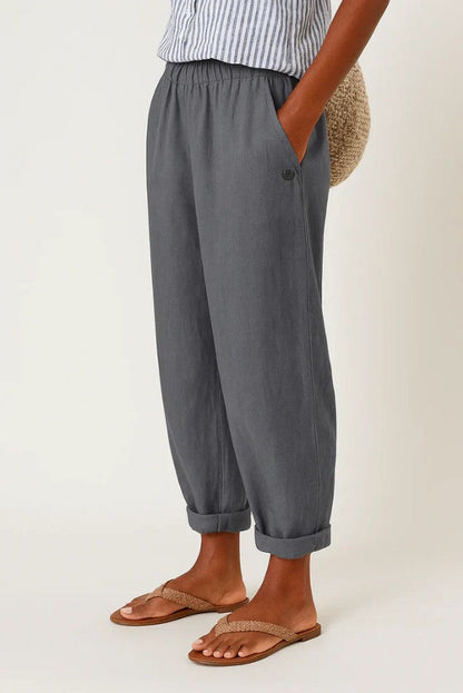 Vittoria | Pantaloni Classici Effetto Lino