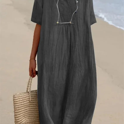 Caterina | Abito Maxi Morbido con Texture