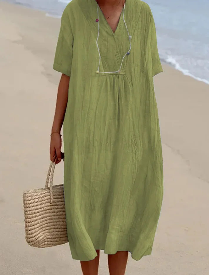 Caterina | Abito Maxi Morbido con Texture