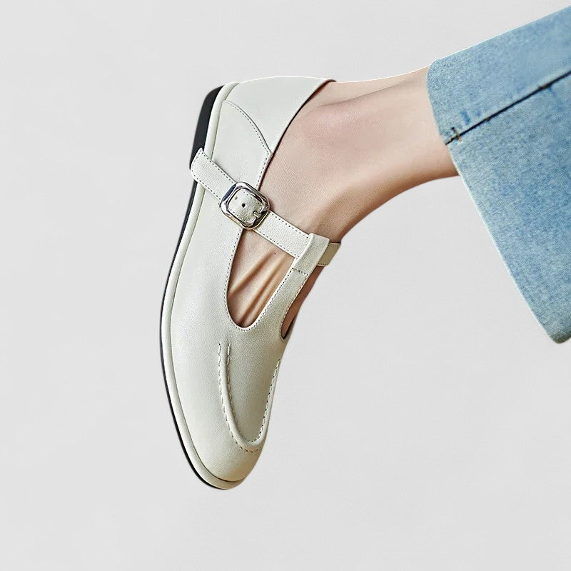 Ilaria | Scarpe Mary Jane con Punta Arrotondata