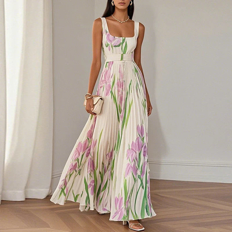 Gabriella | Abito Maxi Svasato Floreale