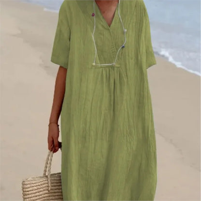 Caterina | Abito Maxi Morbido con Texture