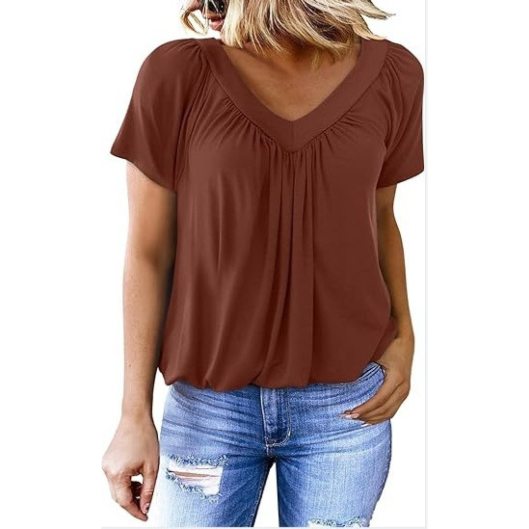 Patrizia | Top Casual con Scollo a V