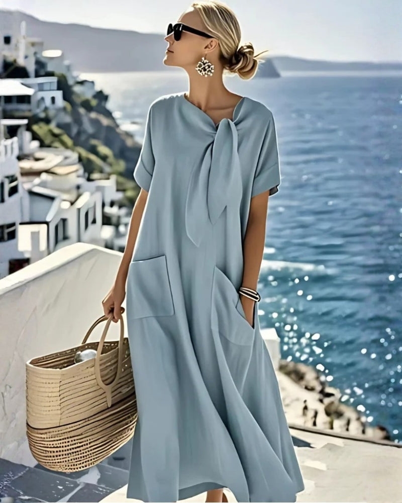 Rosaria | Abito Elegante con Tasche