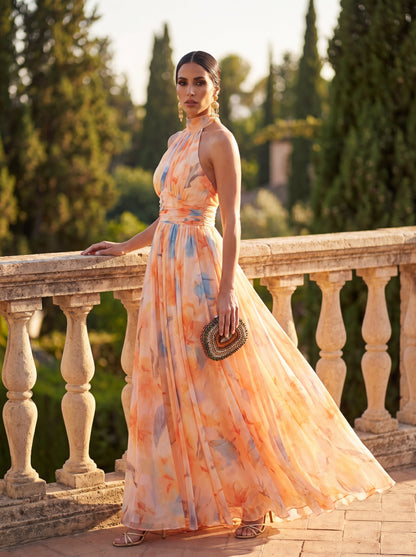 Noelia | Abito Halter in Raso d'Eleganza Senza Tempo