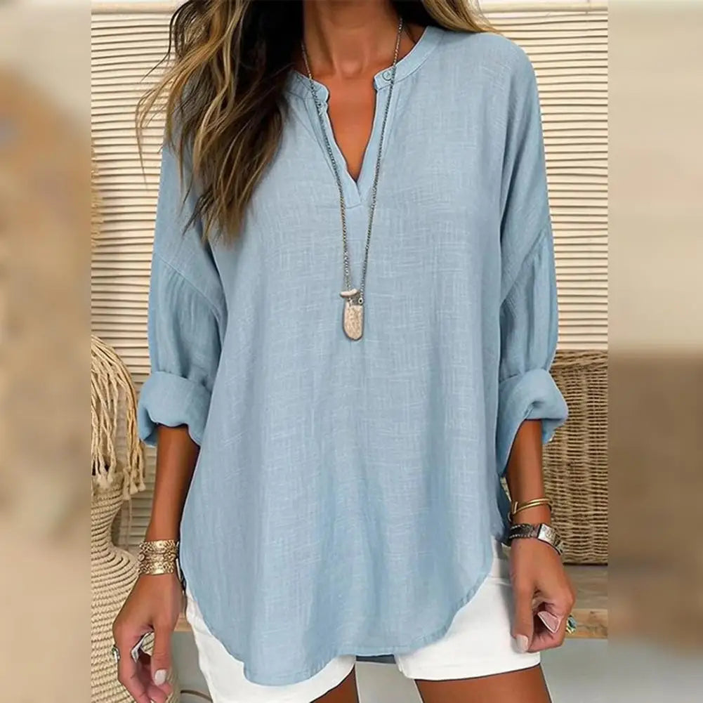 Renata | Blusa Effetto Lino