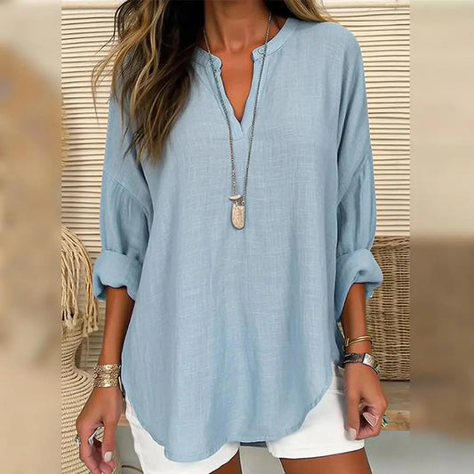 Renata | Blusa Effetto Lino