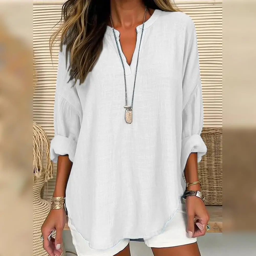 Renata | Blusa Effetto Lino