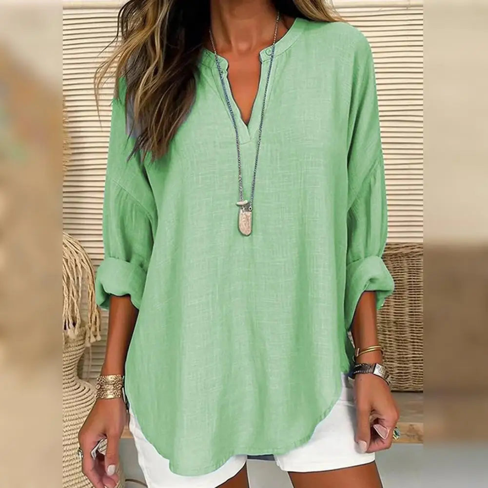 Renata | Blusa Effetto Lino
