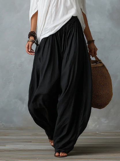 Nicole | Completo con Top a Spalle Scoperte e Pantaloni Lanterna