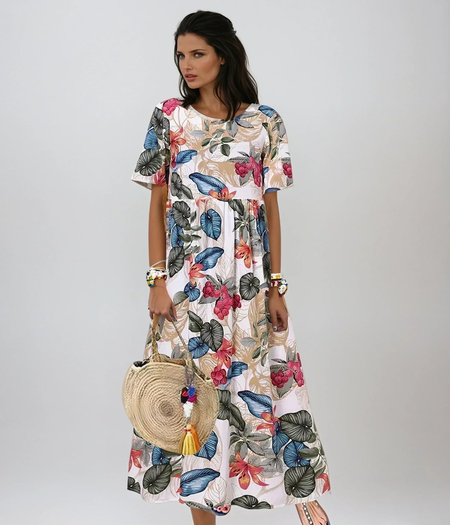 Ylenia | Abito Floreale Elegante