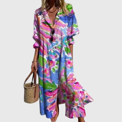 Raffaella | Elegante Abito Lungo dallo Stile Boho