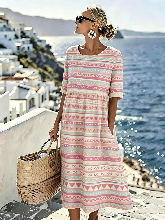Flavia | Abito Midi Brezza Floreale