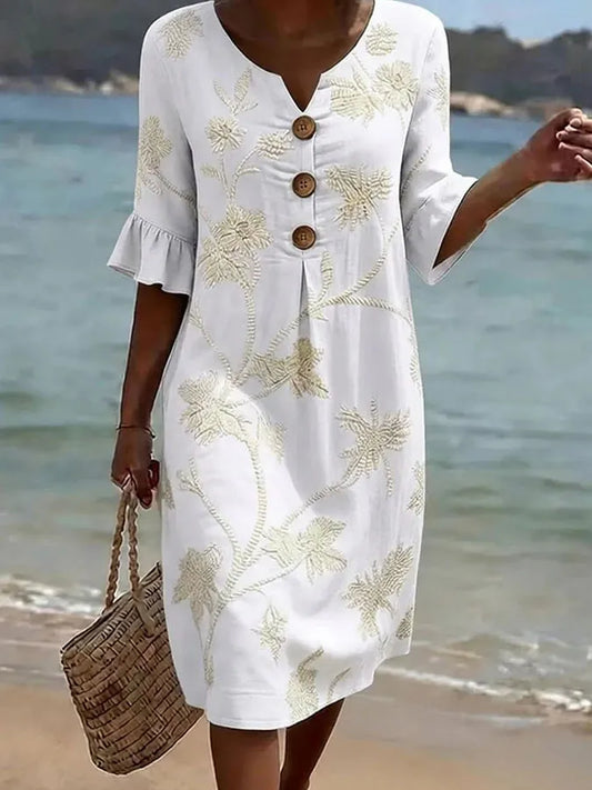 Emma | Abito Casual con Stampa a Fiori