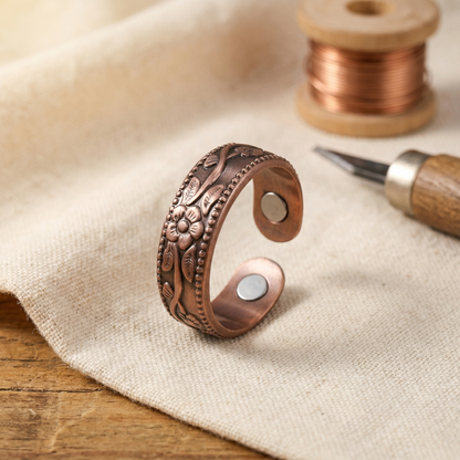 Maria | Anello in Rame Petalo
