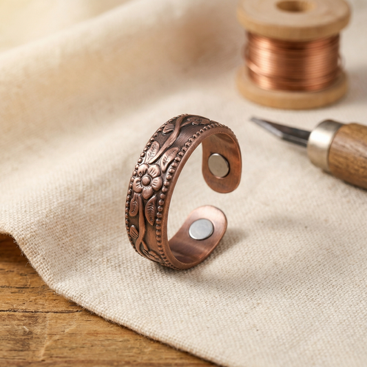 Maria | Anello in Rame Petalo