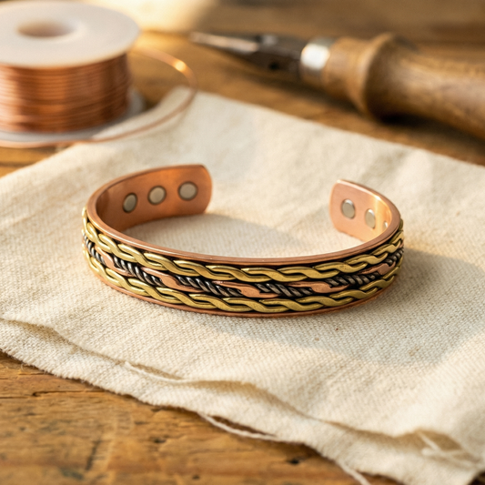 Lucia | Bracciale in Rame Intreccio