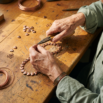 Rosaria | Collana in Rame Rovo
