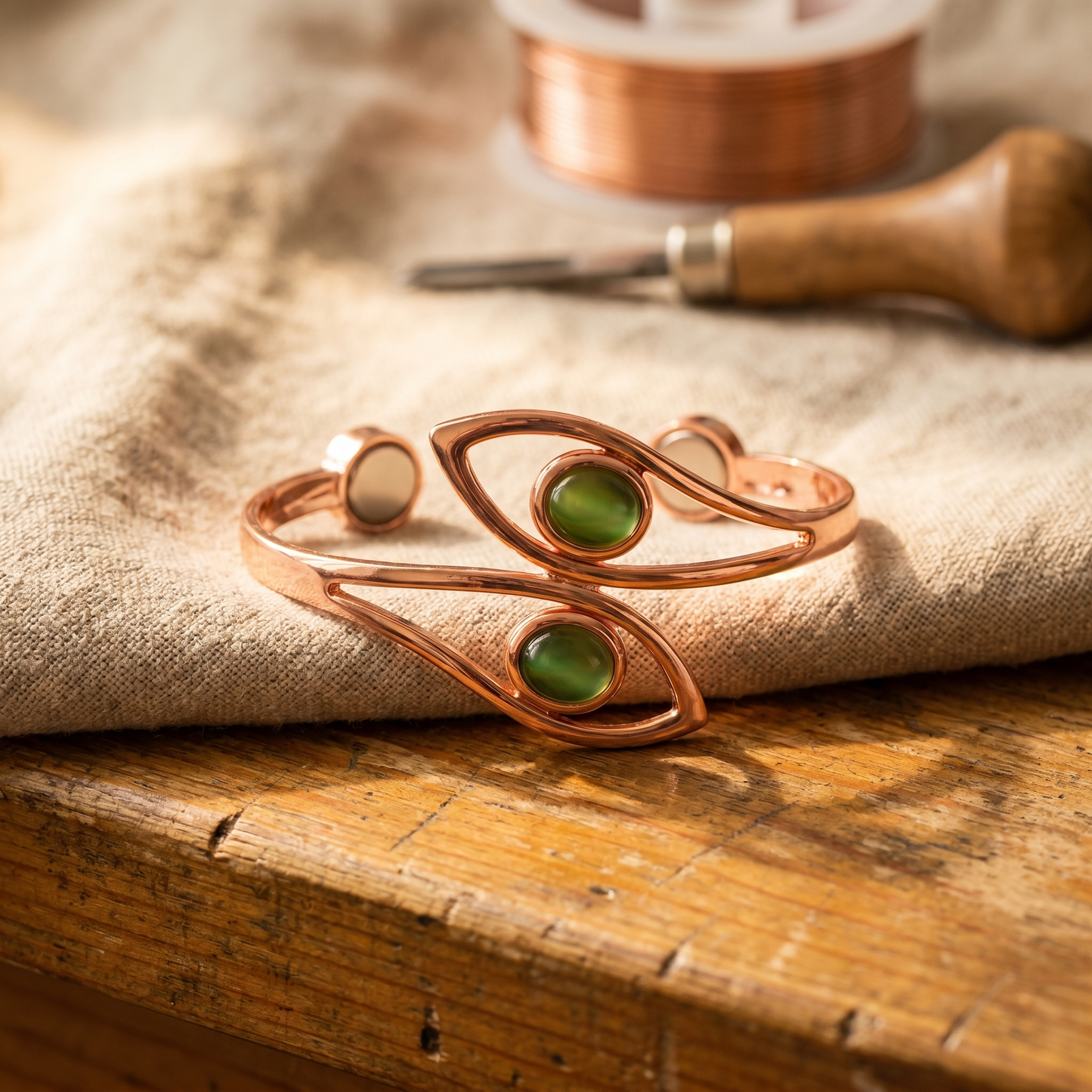 Giuseppina | Bracciale in Rame Opale
