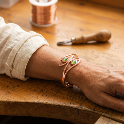 Giuseppina | Bracciale in Rame Opale