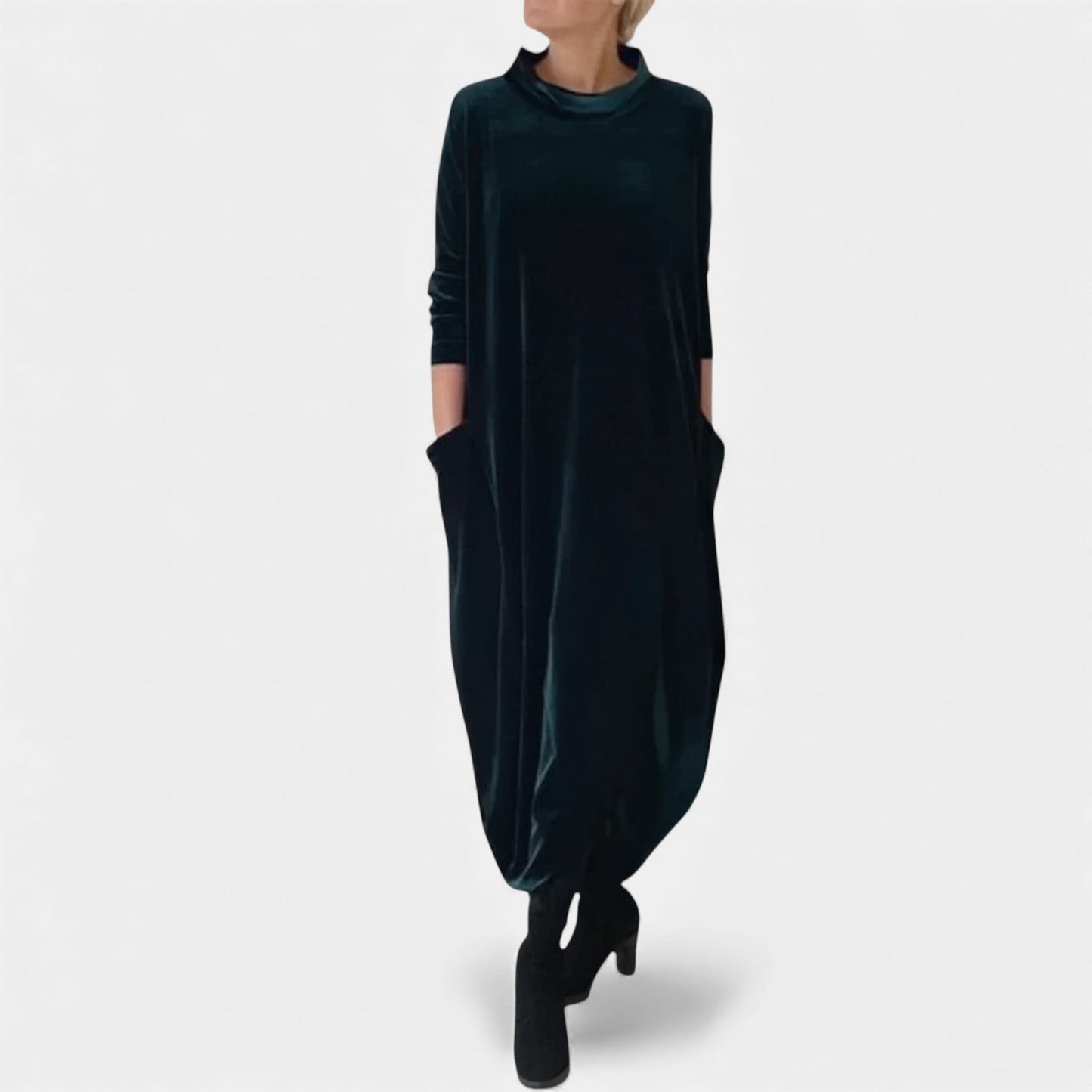 Maria | Abito Maxi Elegante in Velluto