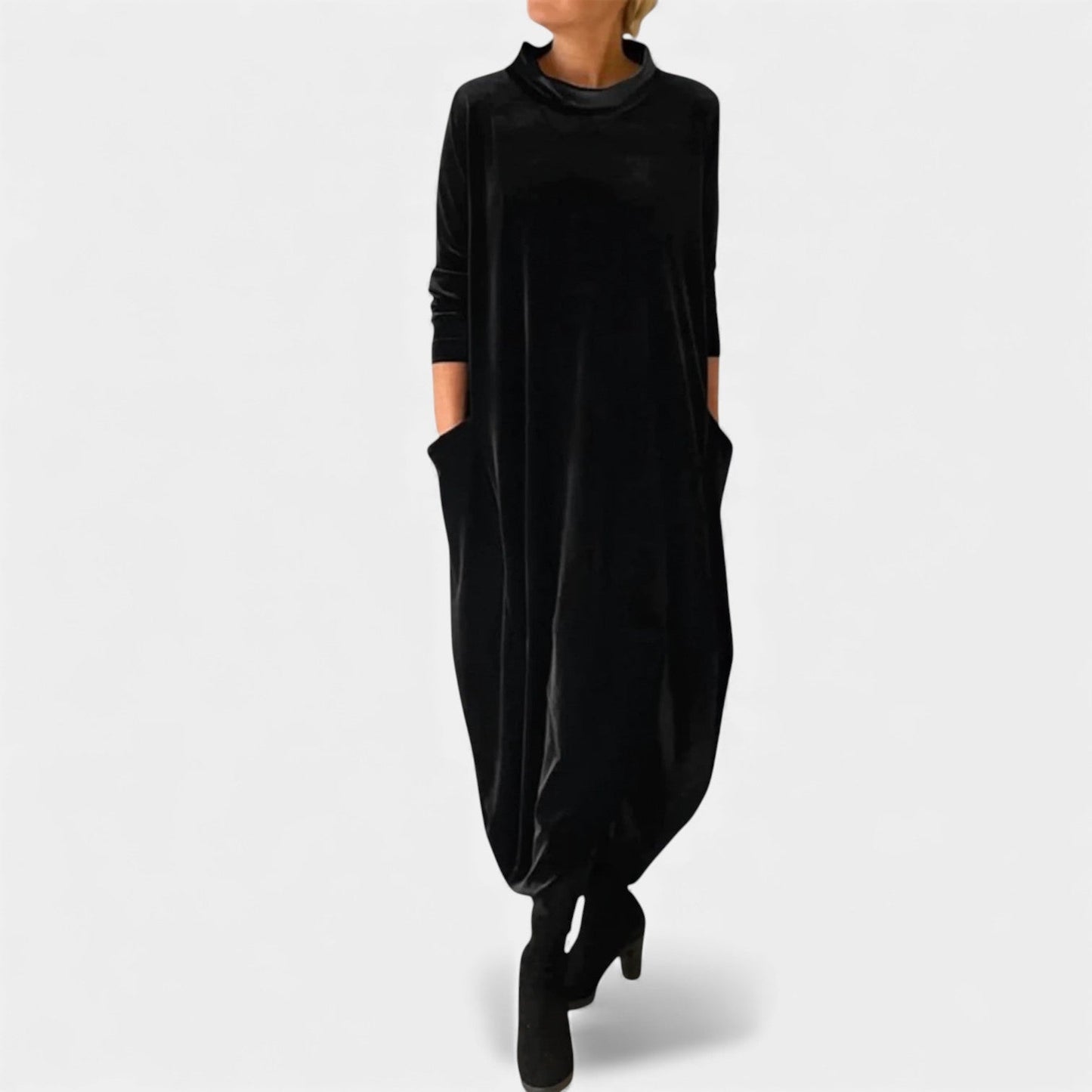 Maria | Abito Maxi Elegante in Velluto