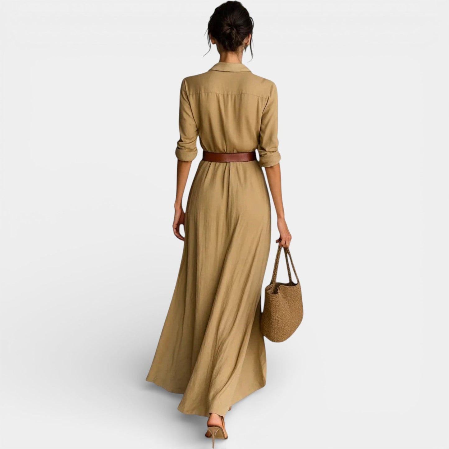 Nunzia | Abito Maxi a Maniche Lunghe