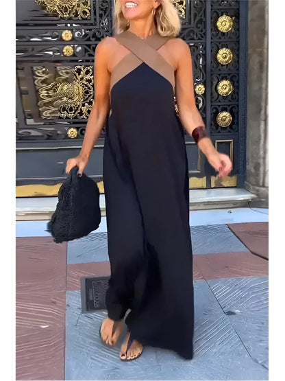 Teresa | Abito Maxi con Incrocio Frontale