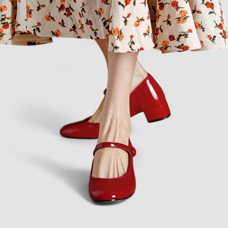Nicole | Scarpe Mary Jane Retrò Slanciate
