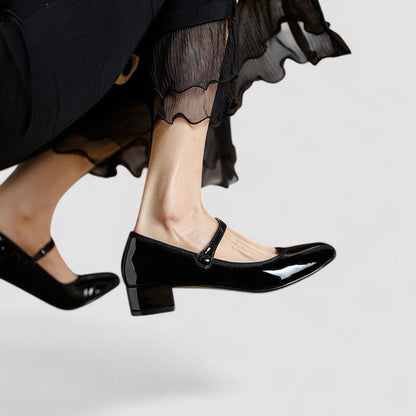 Nicole | Scarpe Mary Jane Retrò Slanciate