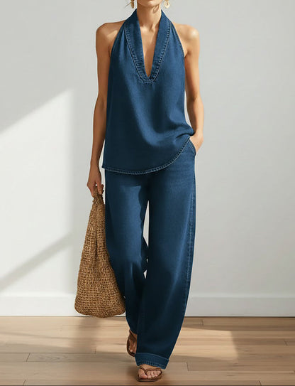 Melissa | Completo Due Pezzi in Denim Vintage Morbido