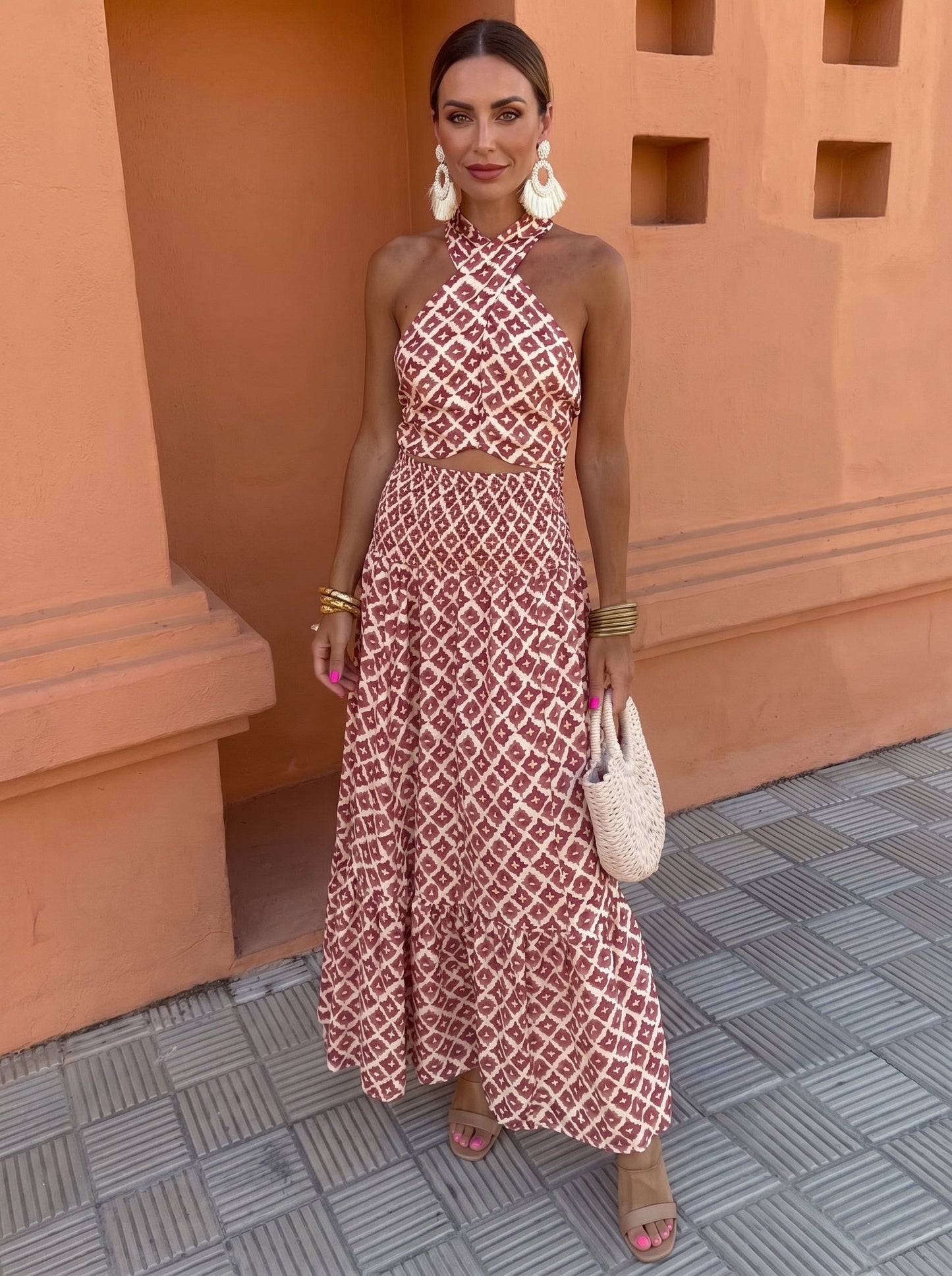 Tatiana | Elegante Completo con Spalle Scoperte