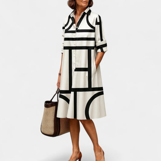 Piera | Abito Midi Floreale Elegante